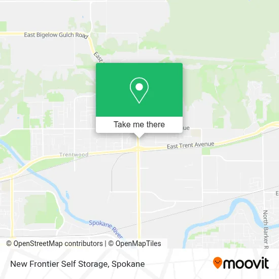 New Frontier Self Storage map