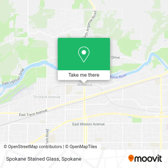 Spokane Stained Glass map