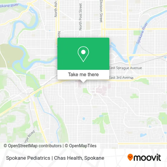 Spokane Pediatrics | Chas Health map