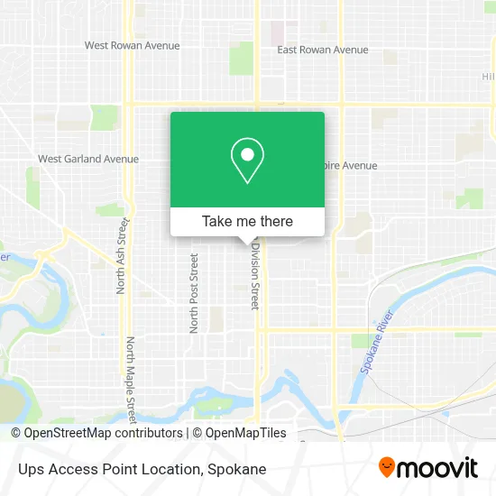 Ups Access Point Location map