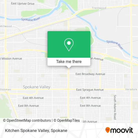 Kitchen Spokane Valley map