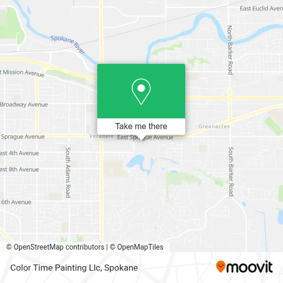 Color Time Painting Llc map