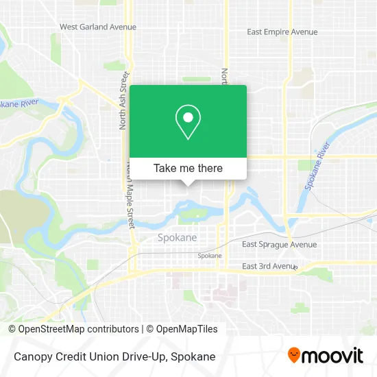 Canopy Credit Union Drive-Up map