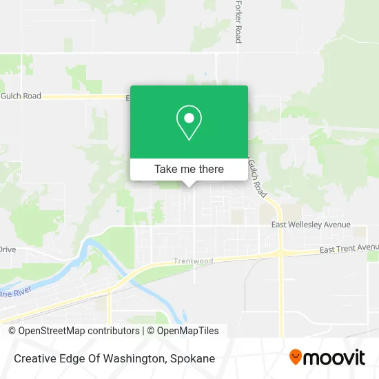 Creative Edge Of Washington map