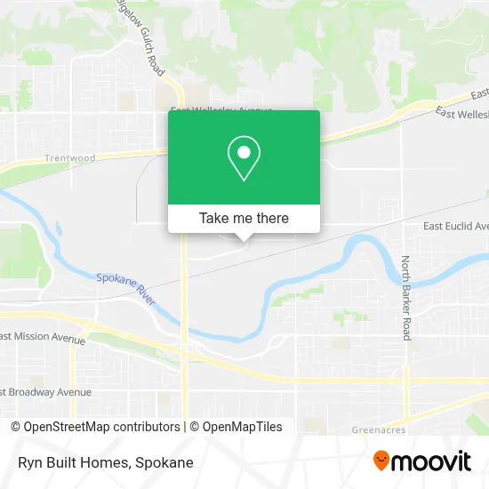 Ryn Built Homes map