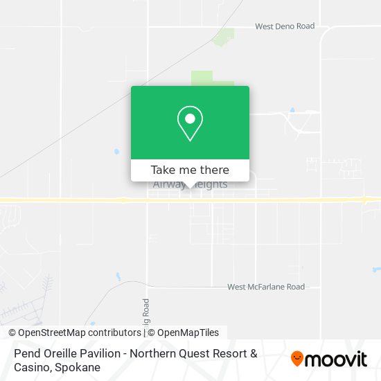 Mapa de Pend Oreille Pavilion - Northern Quest Resort & Casino