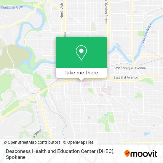 Deaconess Health and Education Center (DHEC) map