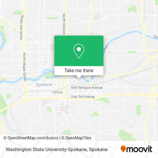 Washington State University-Spokane map