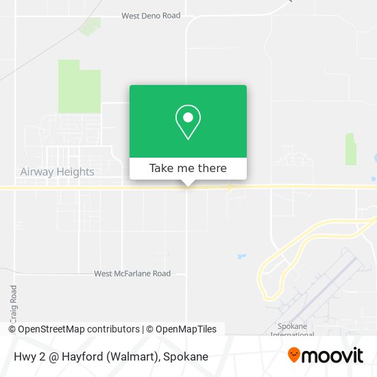 Hwy 2 @ Hayford (Walmart) map