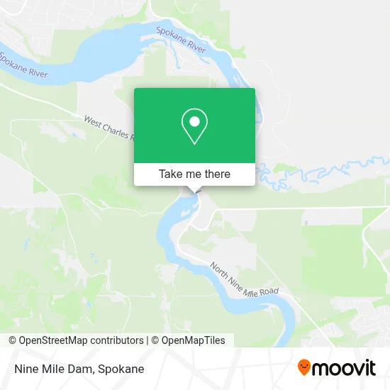 Nine Mile Dam map