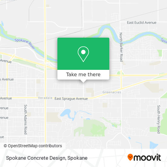 Spokane Concrete Design map