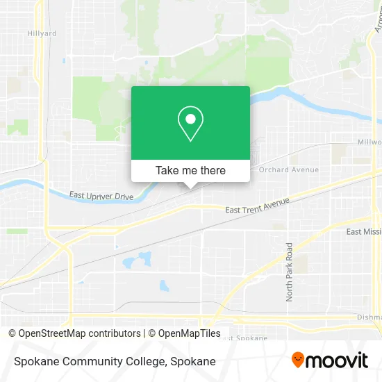 Spokane Community College map