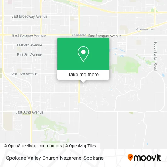 Mapa de Spokane Valley Church-Nazarene