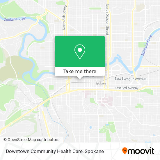 Downtown Community Health Care map