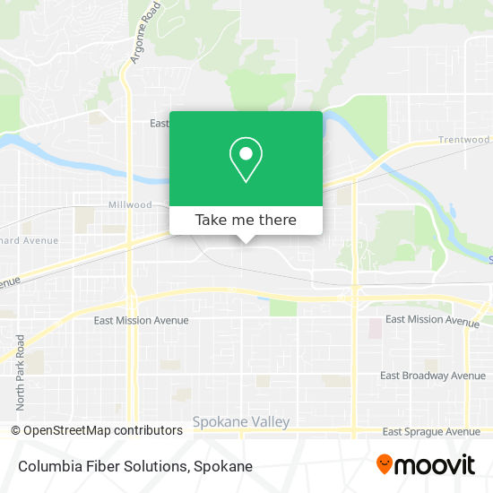 Columbia Fiber Solutions map