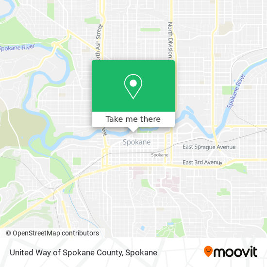 Mapa de United Way of Spokane County