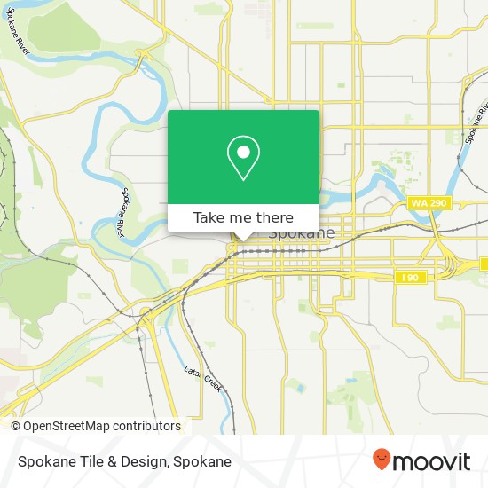 Spokane Tile & Design map