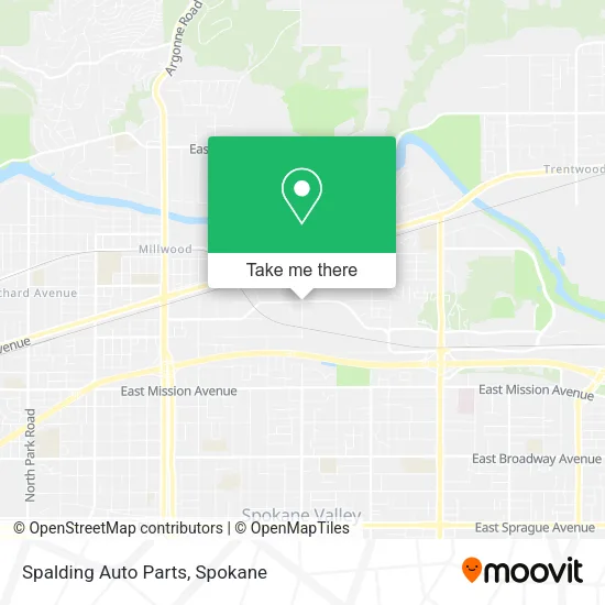 Mapa de Spalding Auto Parts