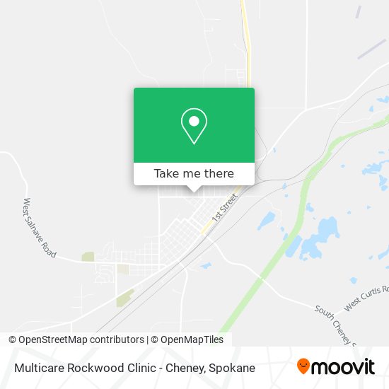 Mapa de Multicare Rockwood Clinic - Cheney