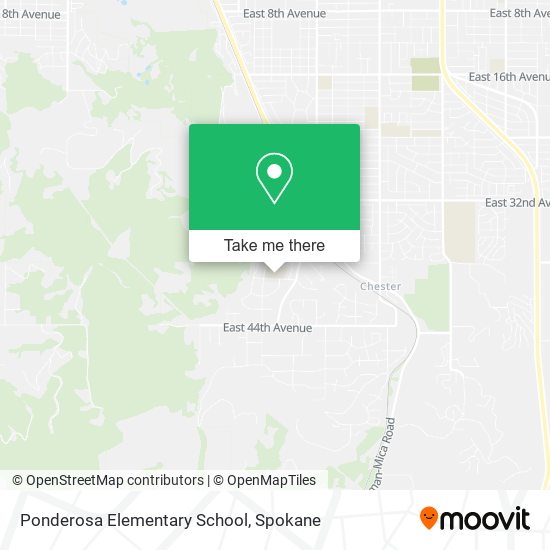 Ponderosa Elementary School map