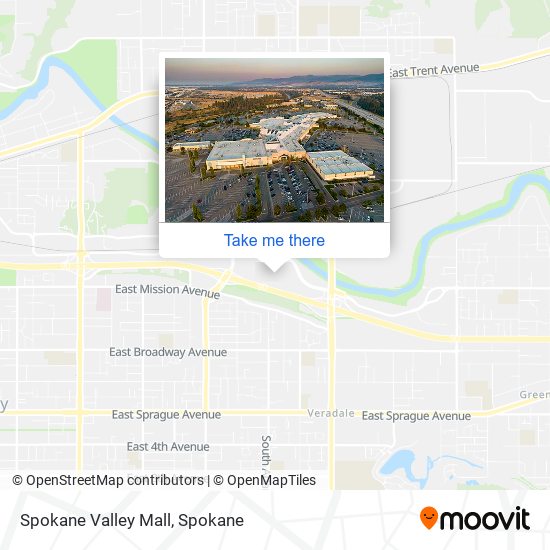 Mapa de Spokane Valley Mall