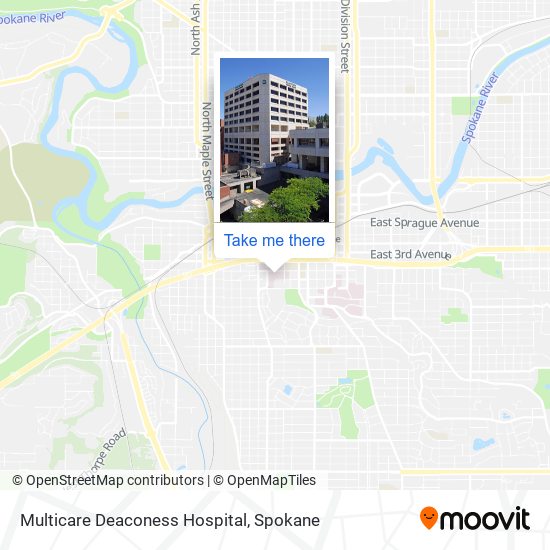 Mapa de Multicare Deaconess Hospital