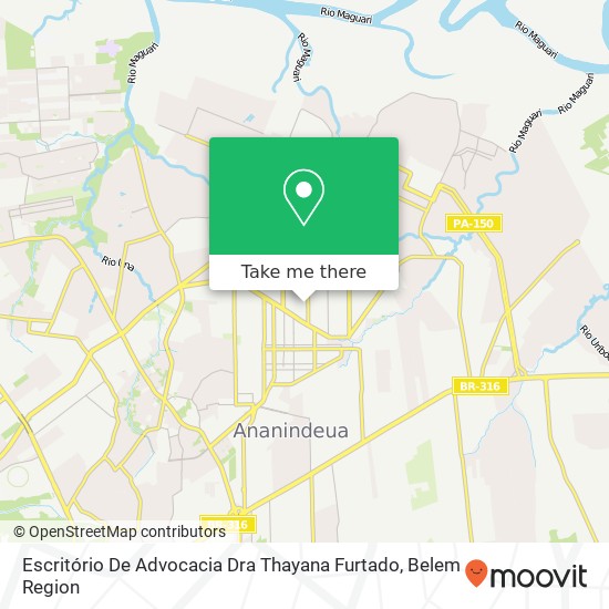 Mapa Escritório De Advocacia Dra Thayana Furtado
