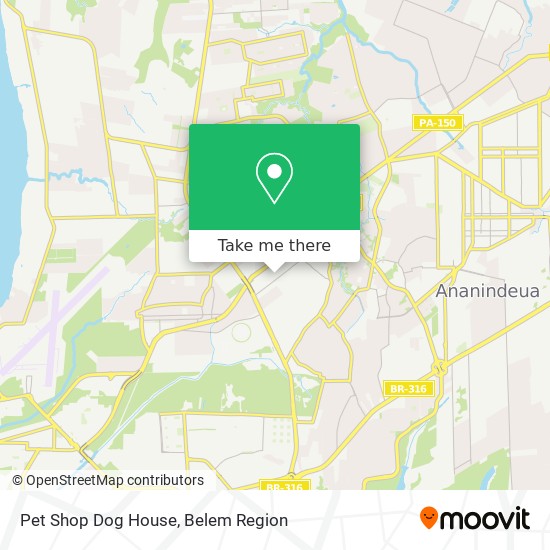 Mapa Pet Shop Dog House