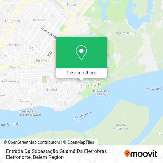 Entrada Da Subestação Guamá Da Eletrobras Eletronorte map