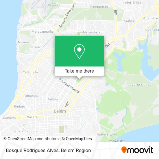 Bosque Rodrigues Alves map