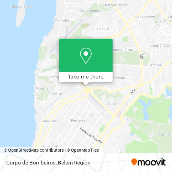 Corpo de Bombeiros map