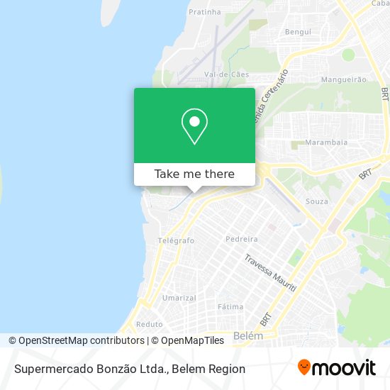 Supermercado Bonzão Ltda. map