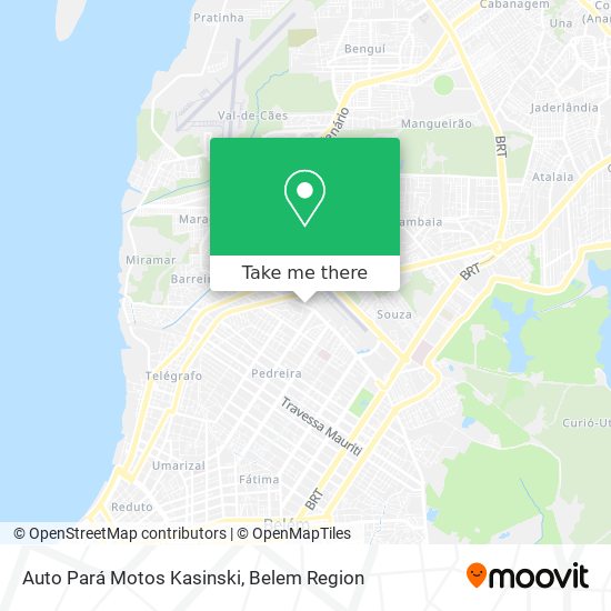 Auto Pará Motos Kasinski map
