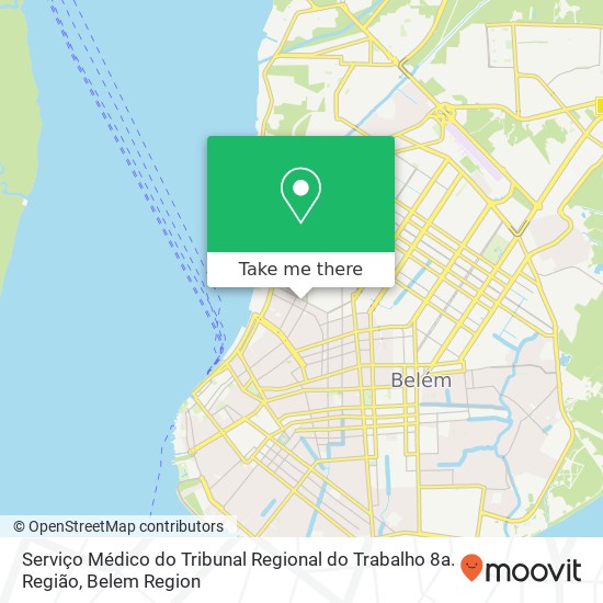 Mapa Serviço Médico do Tribunal Regional do Trabalho 8a. Região