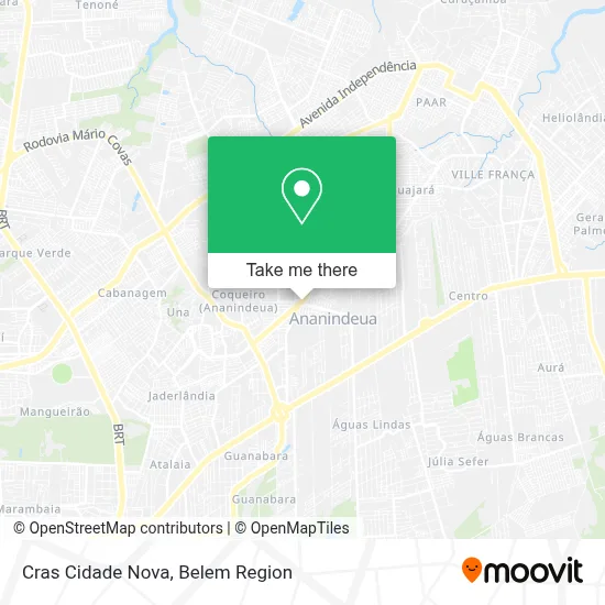 Cras Cidade Nova map