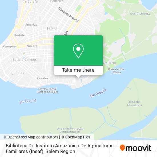 Biblioteca Do Instituto Amazônico De Agriculturas Familiares (Ineaf) map