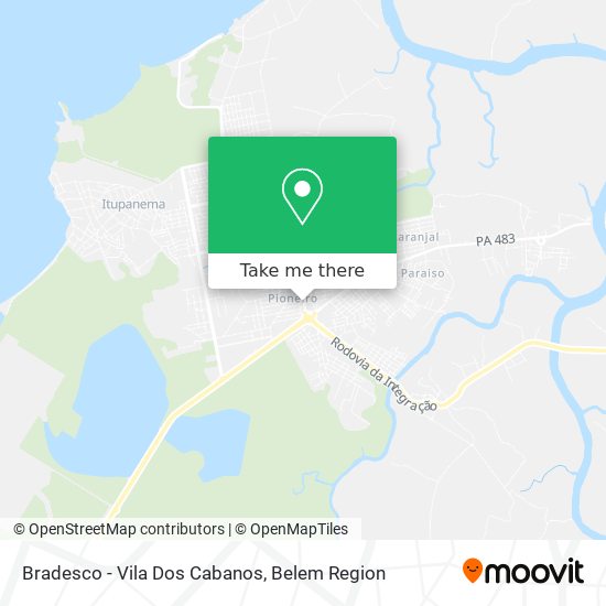 Mapa Bradesco - Vila Dos Cabanos