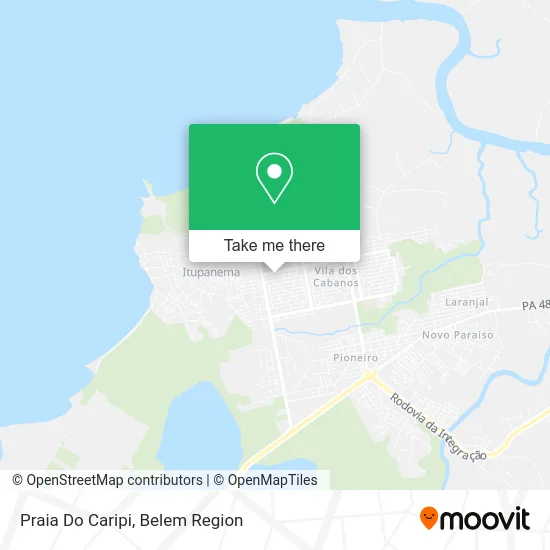 Praia Do Caripi map