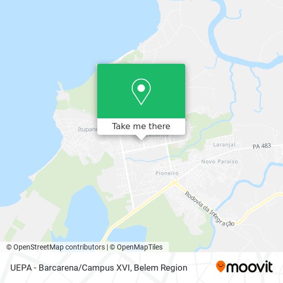 UEPA - Barcarena/Campus XVI map