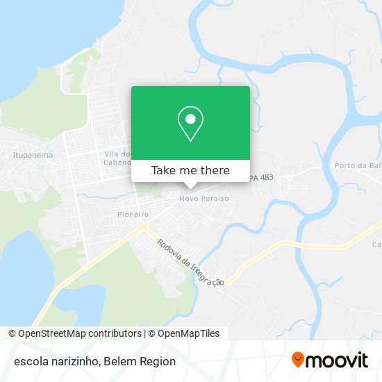 Mapa escola narizinho