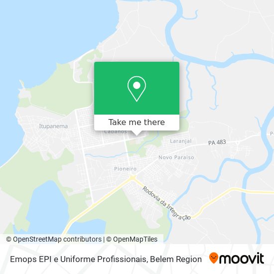 Emops EPI e Uniforme Profissionais map