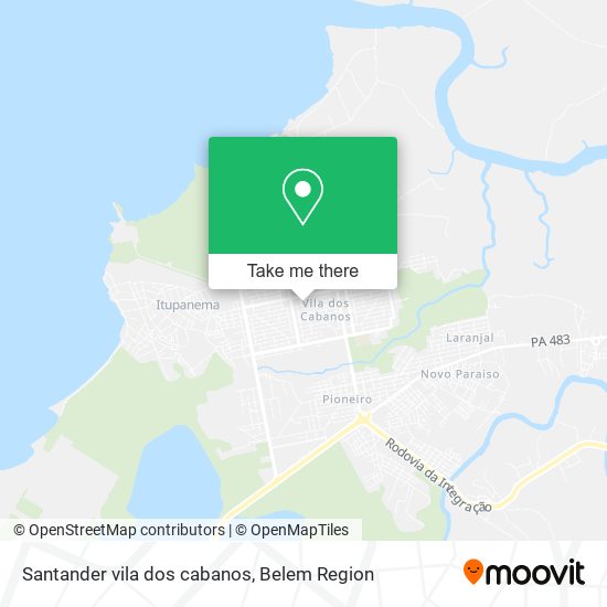 Santander vila dos cabanos map