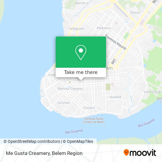 Me Gusta Creamery map