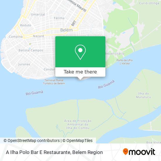 Mapa A Ilha Polo Bar E Restaurante