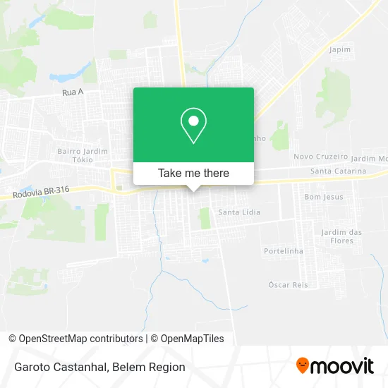 Garoto Castanhal map