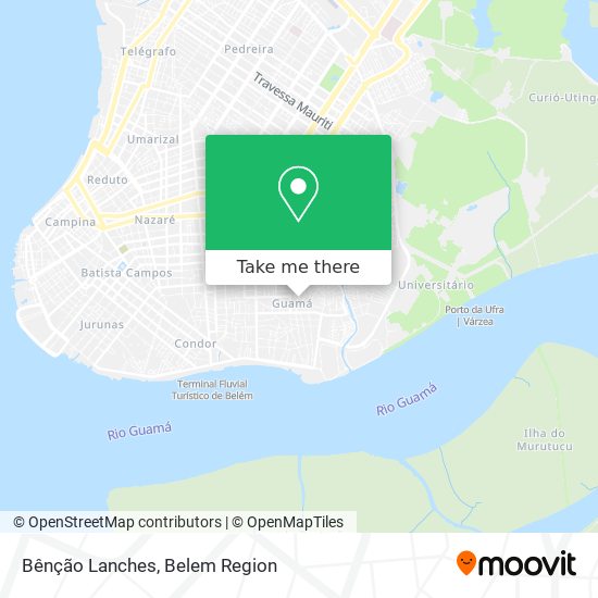 Bênção Lanches map