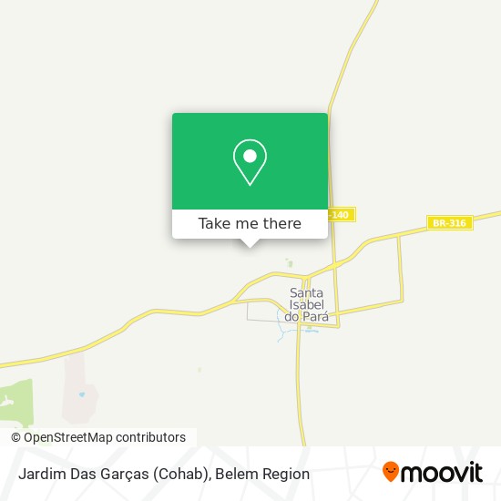 Jardim Das Garças (Cohab) map