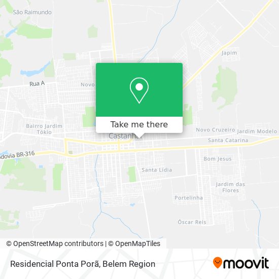 Residencial Ponta Porã map