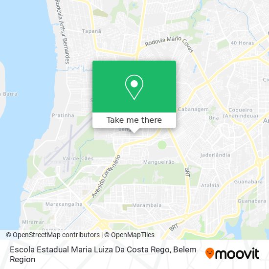 Mapa Escola Estadual Maria Luiza Da Costa Rego