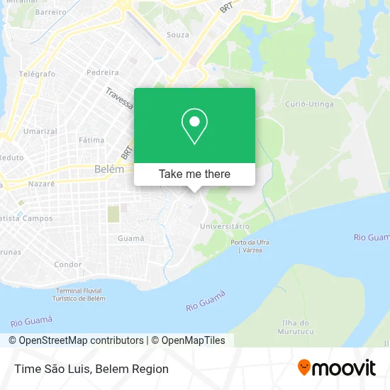 Time São Luis map